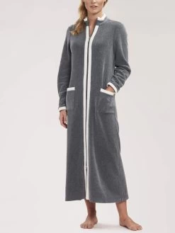 Zipper-Morgenmantel - High Class