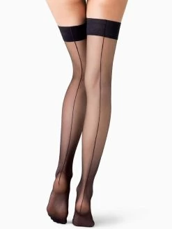 Halterloser Strumpf 10 DEN - Catwalk Couture