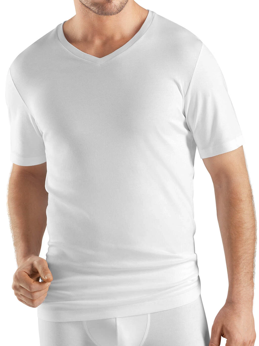 HANRO Shirt V-Neck - Sea Island Cotton 3 HANRO Shirt V-Neck - Sea Island Cotton