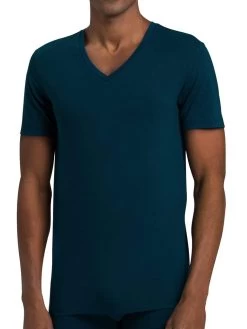 HANRO V-Shirt Kurzarm - Cotton Superior