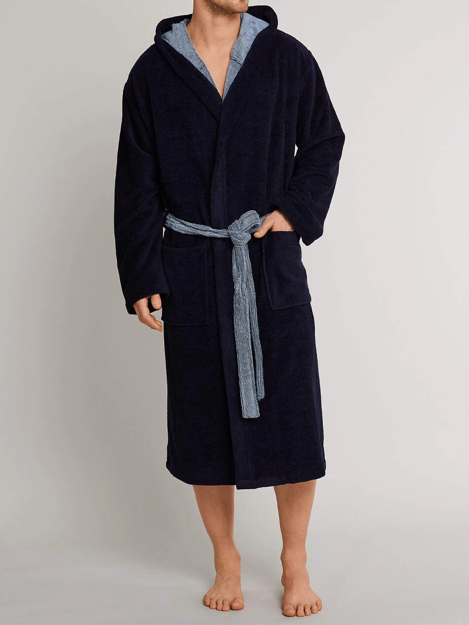 Bademantel - Schiesser Homewear Basics 3 Bademantel - Schiesser Homewear Basics